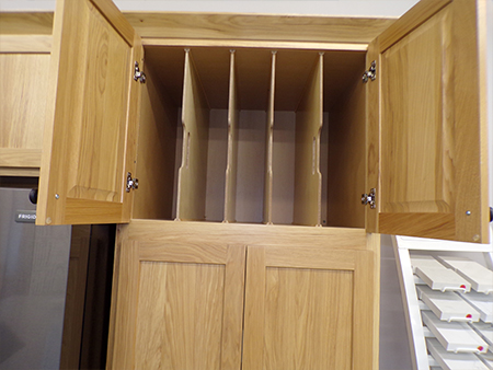 Tray Dividers in Upper Cabinet